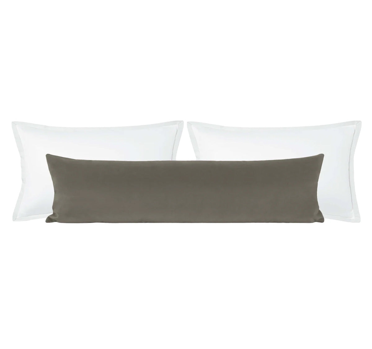 THE XL LUMBAR :: STUDIO VELVET // GREY - BY THE YARD - Image 0