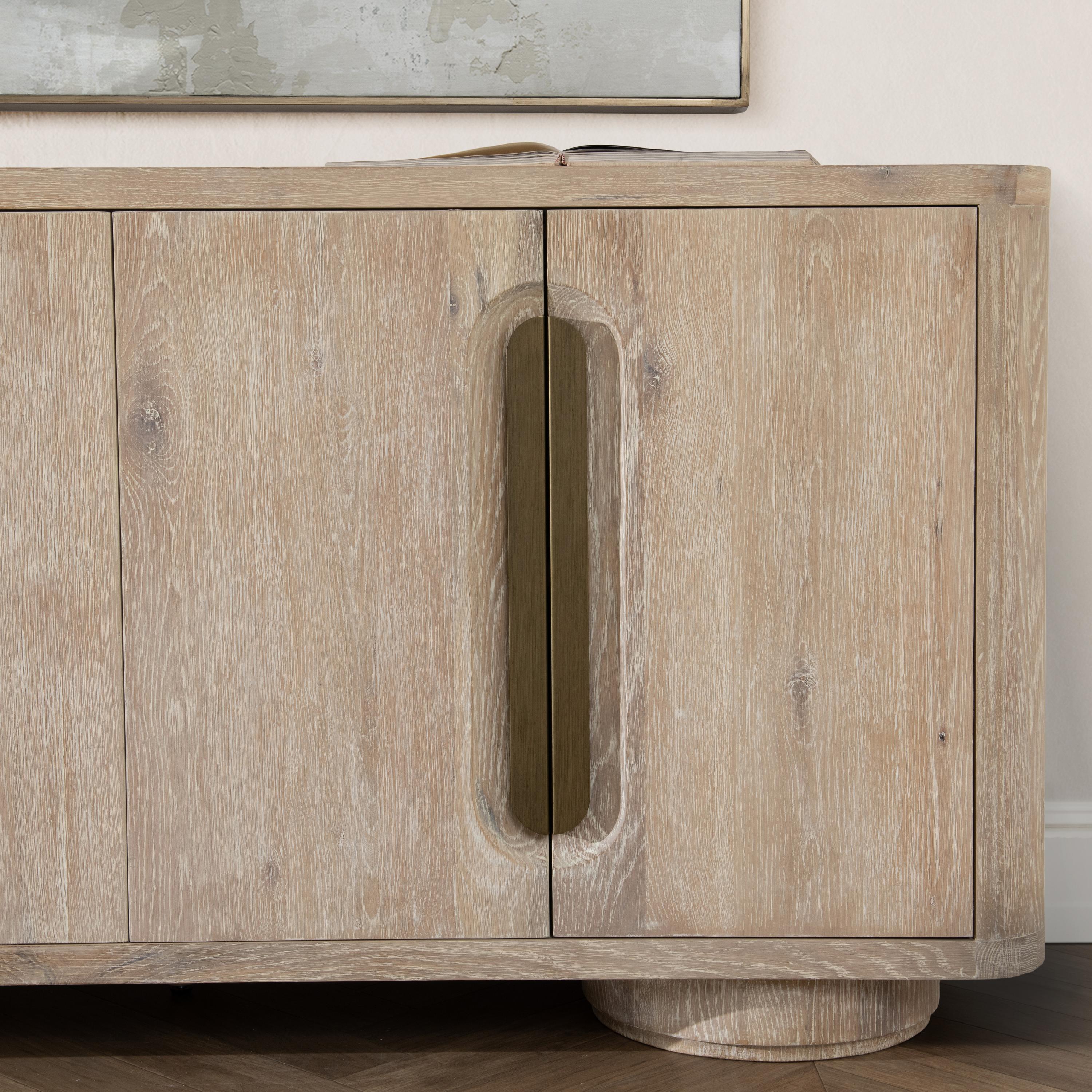 Tiber 4Dr Buffet White Washed - Image 3