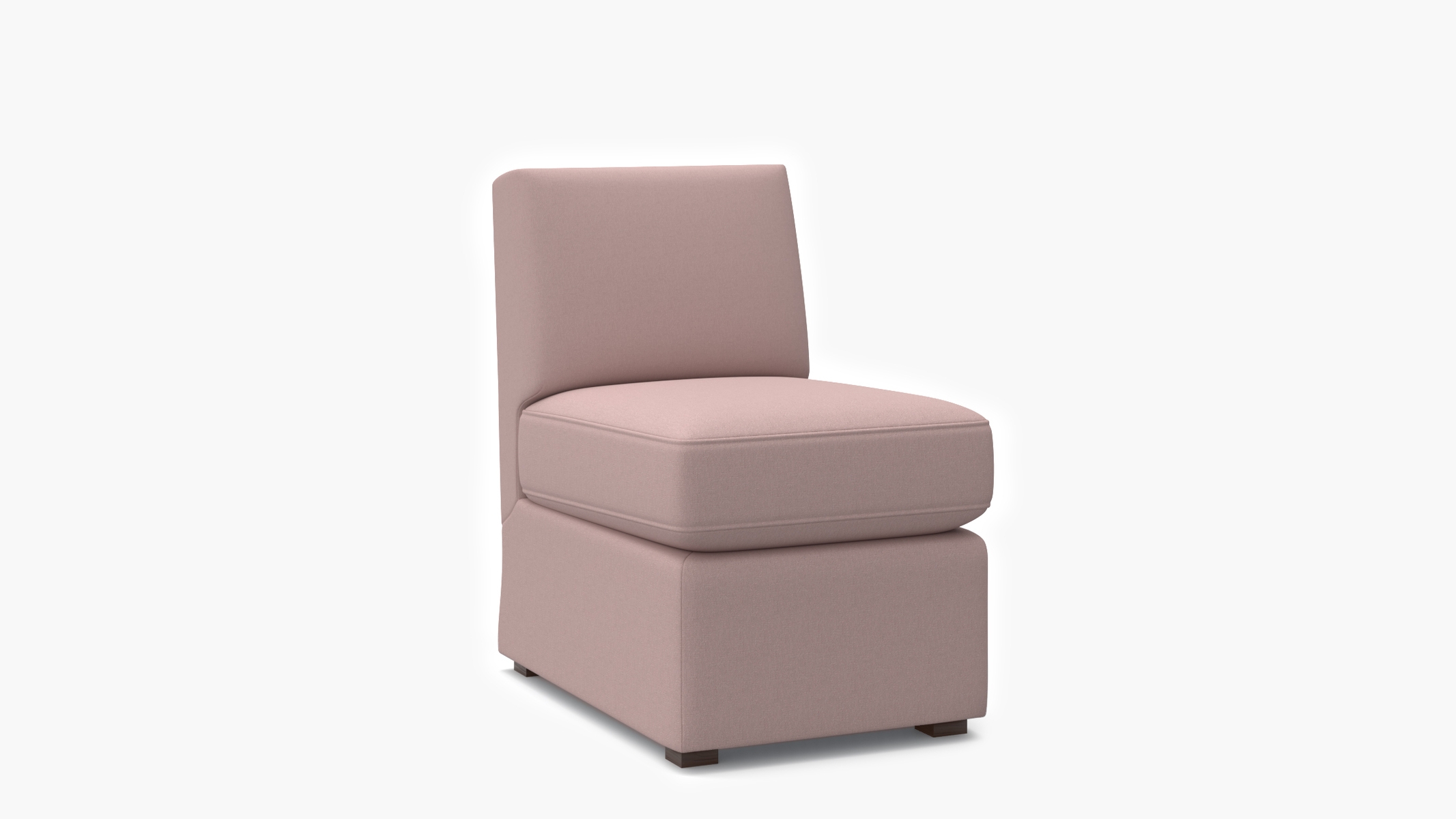 Petite Slipper Chair, Blush Everyday Linen - Image 1