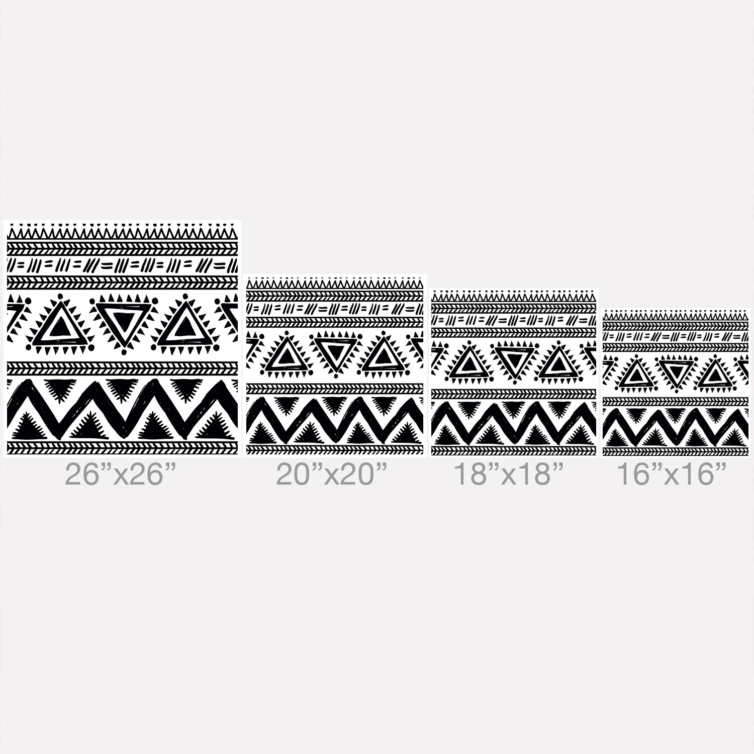 Tribal Black And White by Marta Barragan Camarasa - Outdoor Throw Pillow 16" x 16" - Image 2