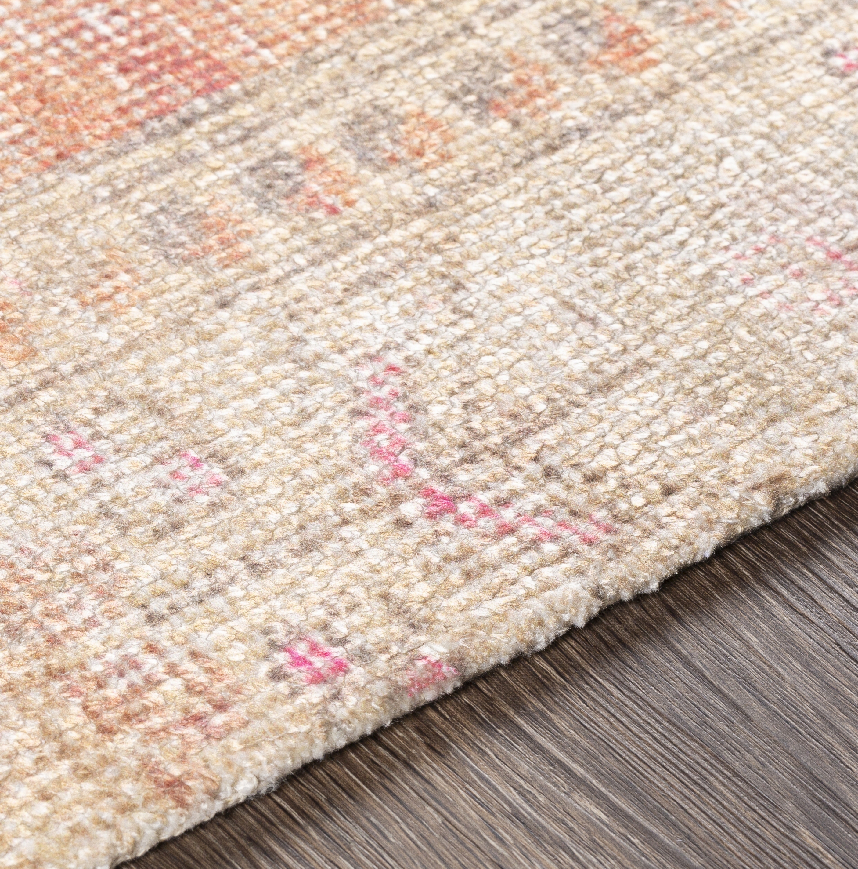 Unique Beige Indoor 8'6" x 11'6" Handmade Rug - Image 3