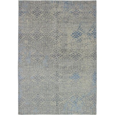 One-of-a-Kind Finleigh Hand-Knotted Khaki 5'3" x 7'9" Wool Area Rug - Image 0