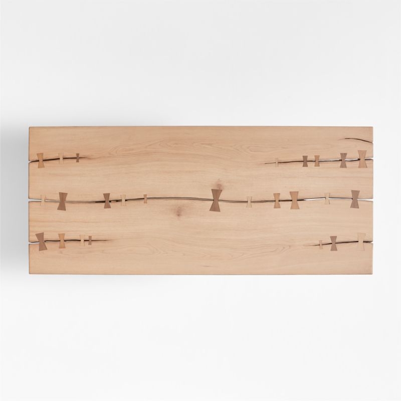 Papillon 88" Oak Wood Dining Table by Laura Kim - Image 9