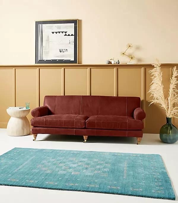 Willoughby Two-Cushion Leather Sofa - Image 0