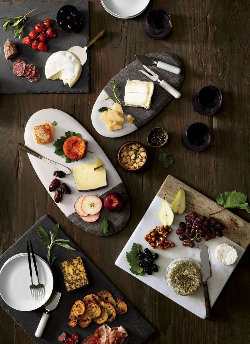 Wood Marble Square Platter - Image 8