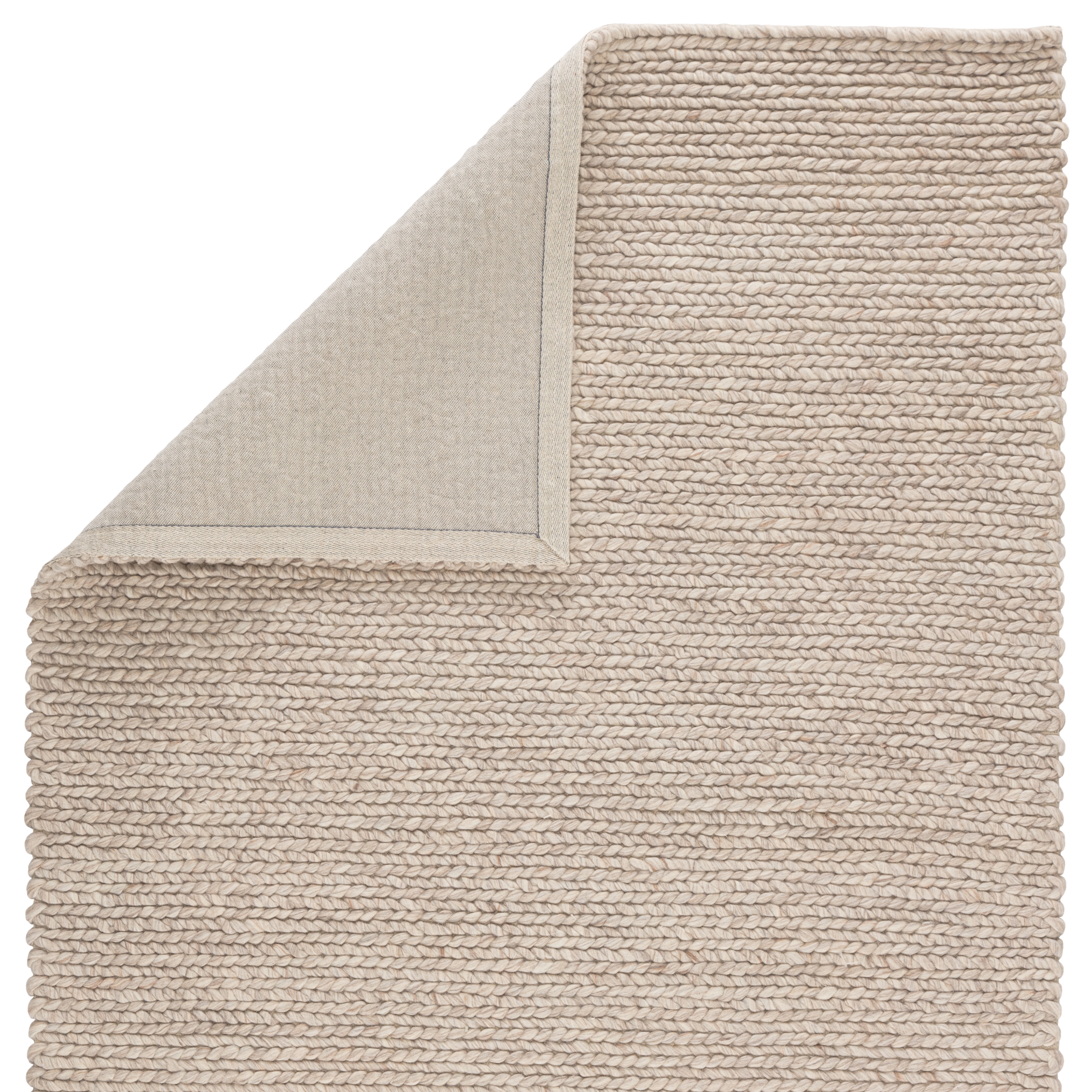 Braiden Handmade Solid Gray Area Rug (8' X 10') - Image 2