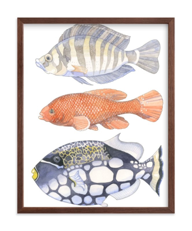 Three Fish Limited Edition Fine Art Print 1 - Image 0