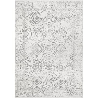 Youati Floral Ivory/Gray/Cream Area Rug - Image 0