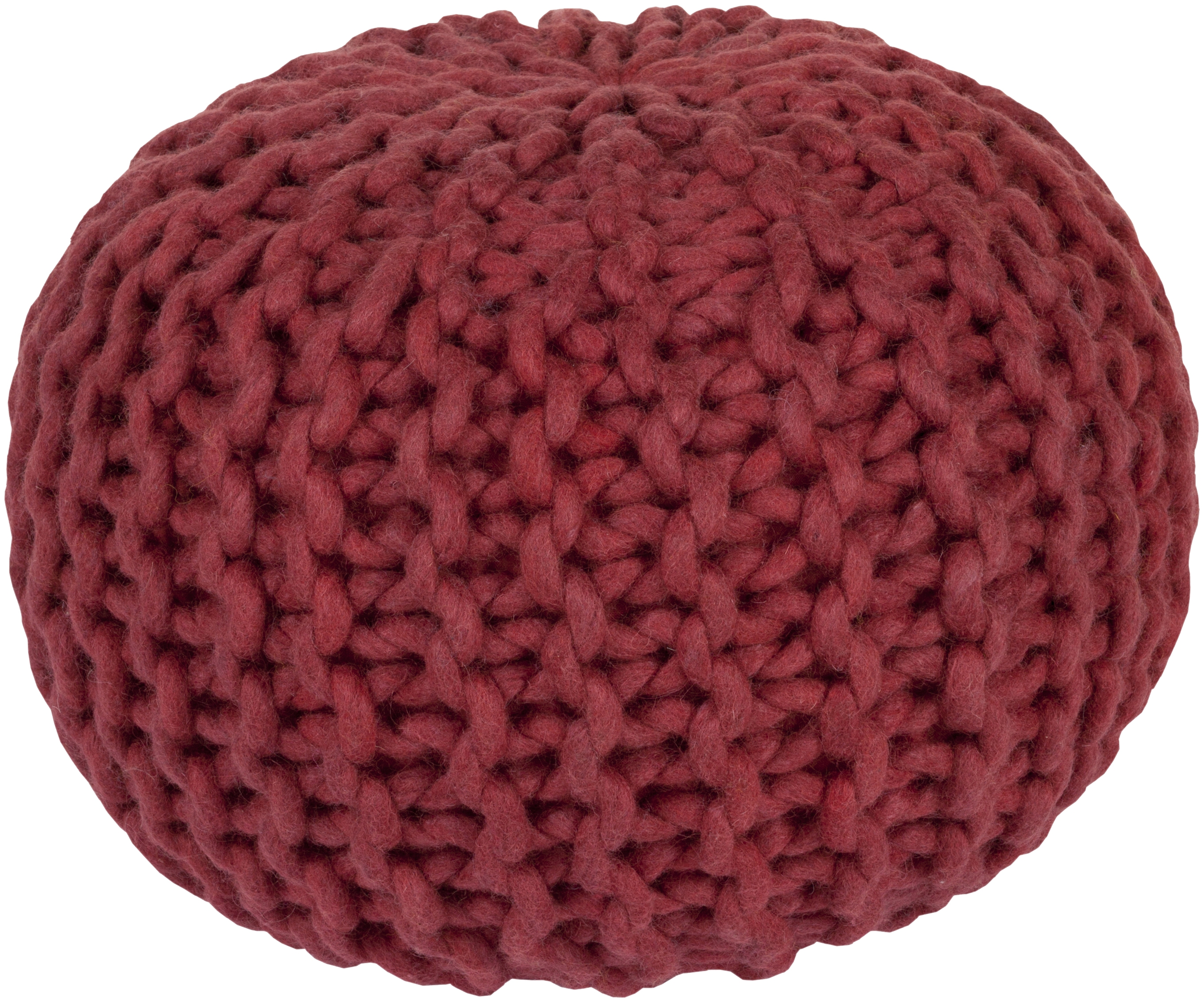 Fargo Knitted Pouf - Image 0