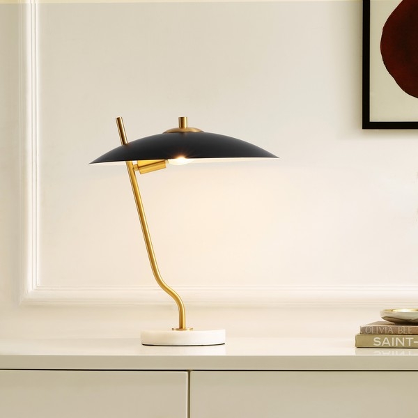 Studio 16.5 Inch Table Lamp - Black/Brass - Image 3