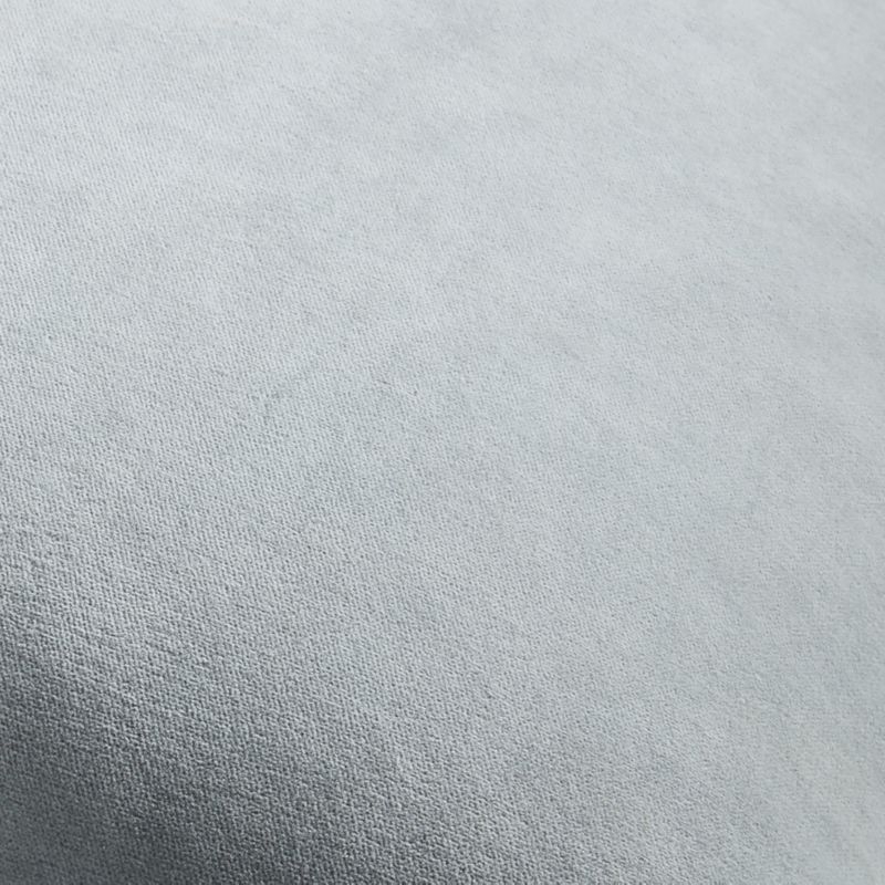 Relaxed Washed Organic Cotton Velvet 20x20 Mist Blue Throw Pillow with Down-Alternative Insert - Image 1