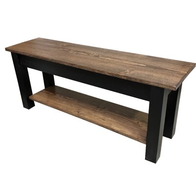 Mccardle Solid Wood Shelves Storage Bench - Image 0