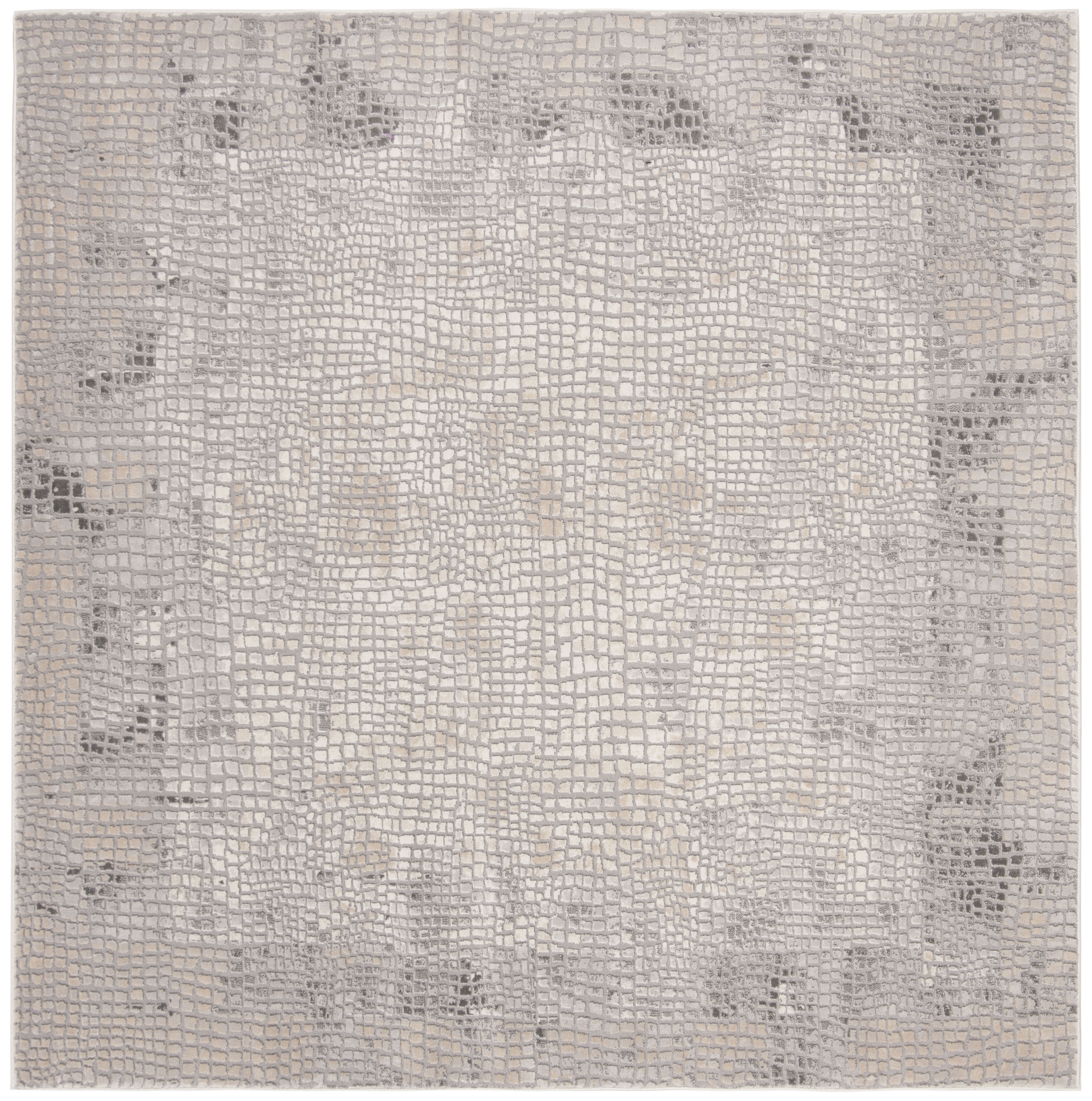 Arlo Home Woven Area Rug, MDW184E, Taupe/Grey,  6' 7" X 6' 7" Square - Image 0