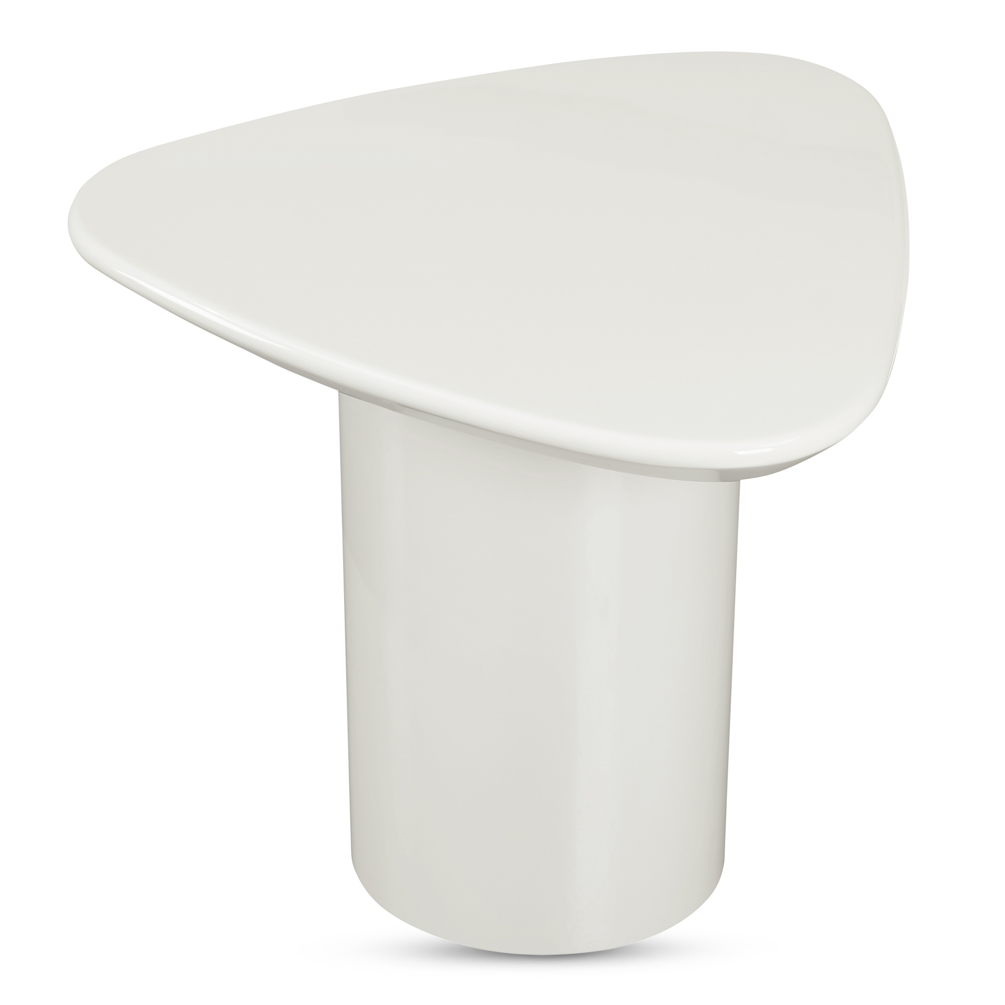 Eden Accent Table Ivory Lacquer - Image 1