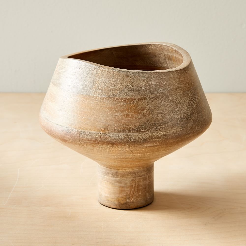 Small Bowl, Whitewash & Mango Wood - Image 0