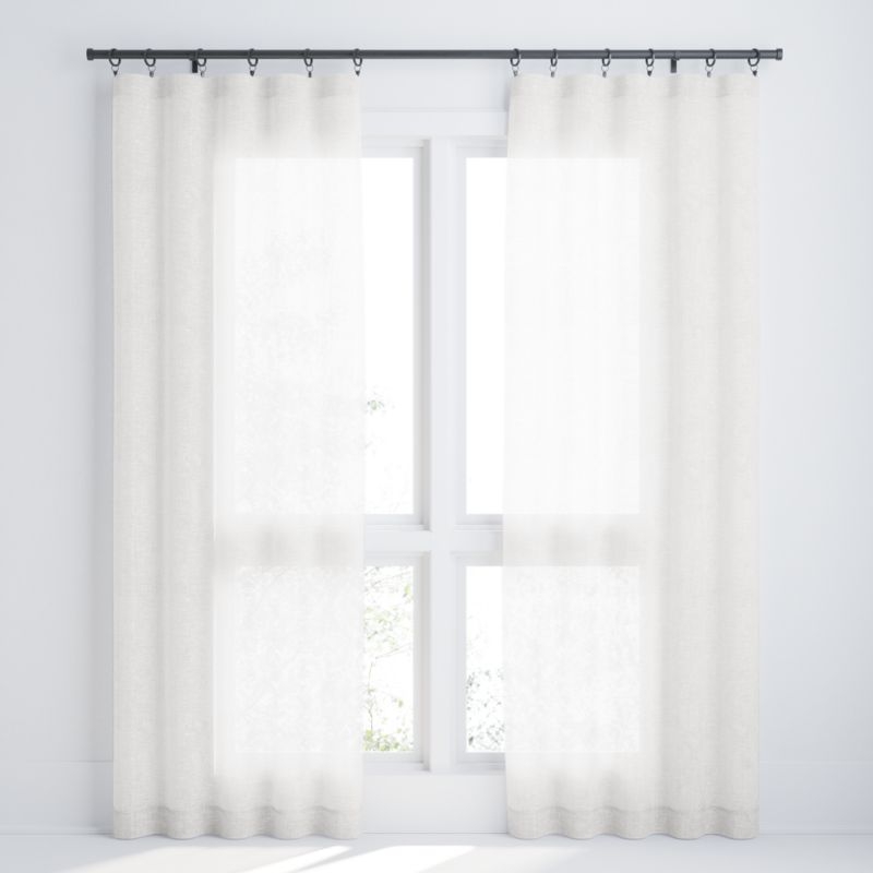 Hemp Light Natural 50"x108" Curtain Panel - Image 3