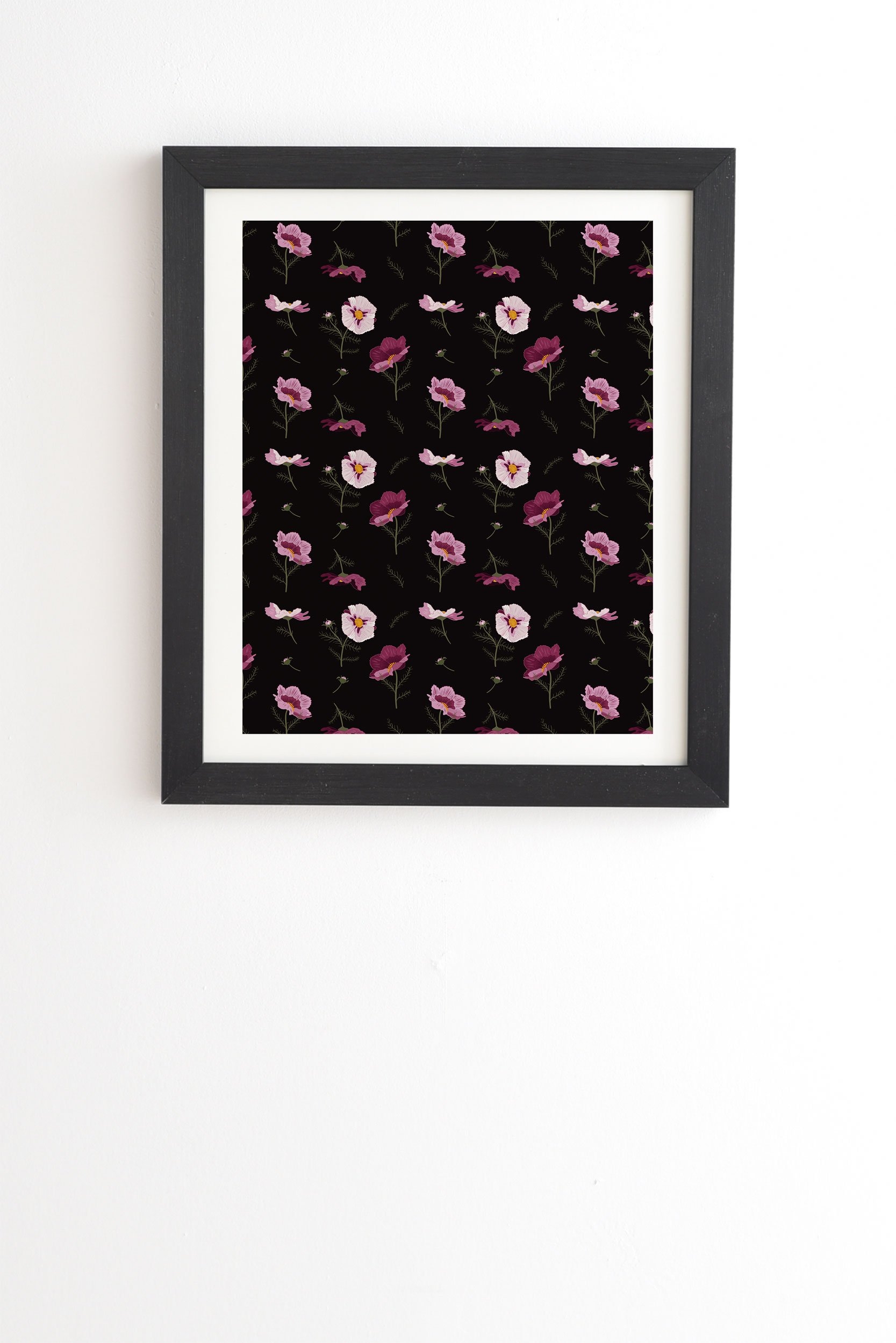 Iveta Abolina Florrie Night Black Framed Wall Art - 8" x 9.5" - Image 0