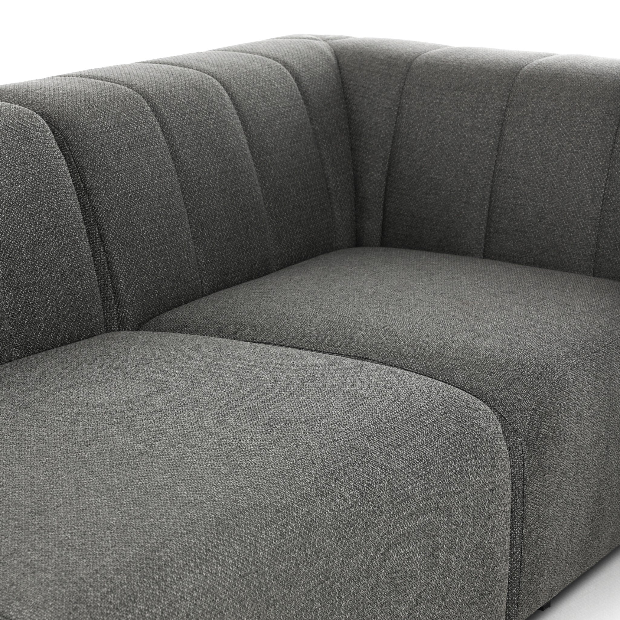 Gwen Outdoor 3-Piece Sectional Sofa - Hayes Charcoal - Image 11