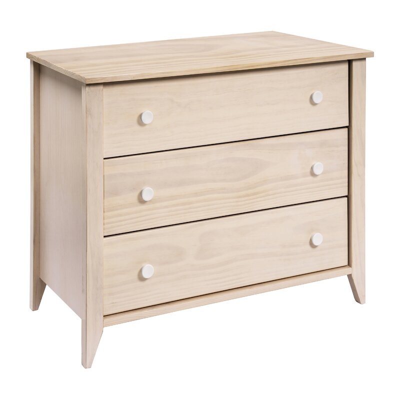 babyletto Sprout Changing Table Dresser Color: Washed Natural/White - Image 1