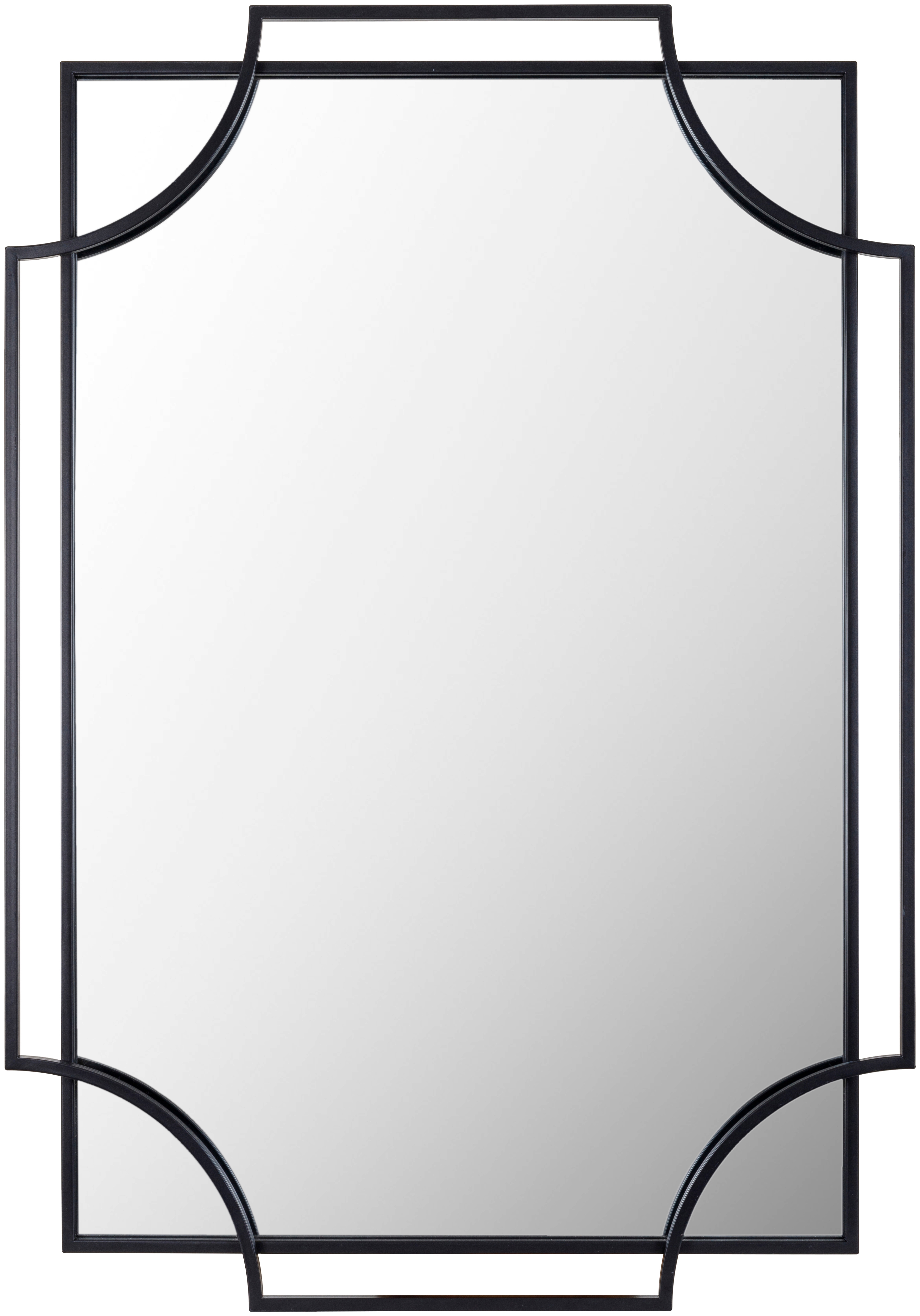 Livabliss Kassandra Black 30"H x 20"W x 1"D Accent Mirror - Image 0