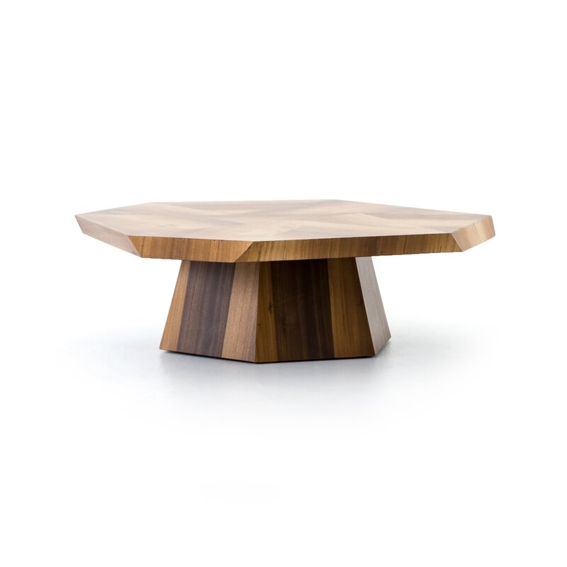 Four Hands Brooklyn Solid Wood Pedestal Coffee Table - Image 0