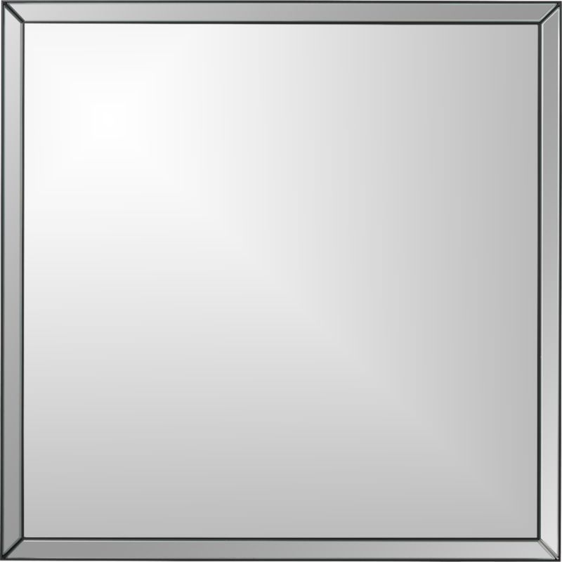 Bisel Beveled Square Mirror Black 36" - Image 2
