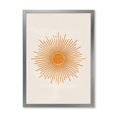 Orange Sun Print II - Modern Canvas Wall Art Print-FDP35890 - Image 0