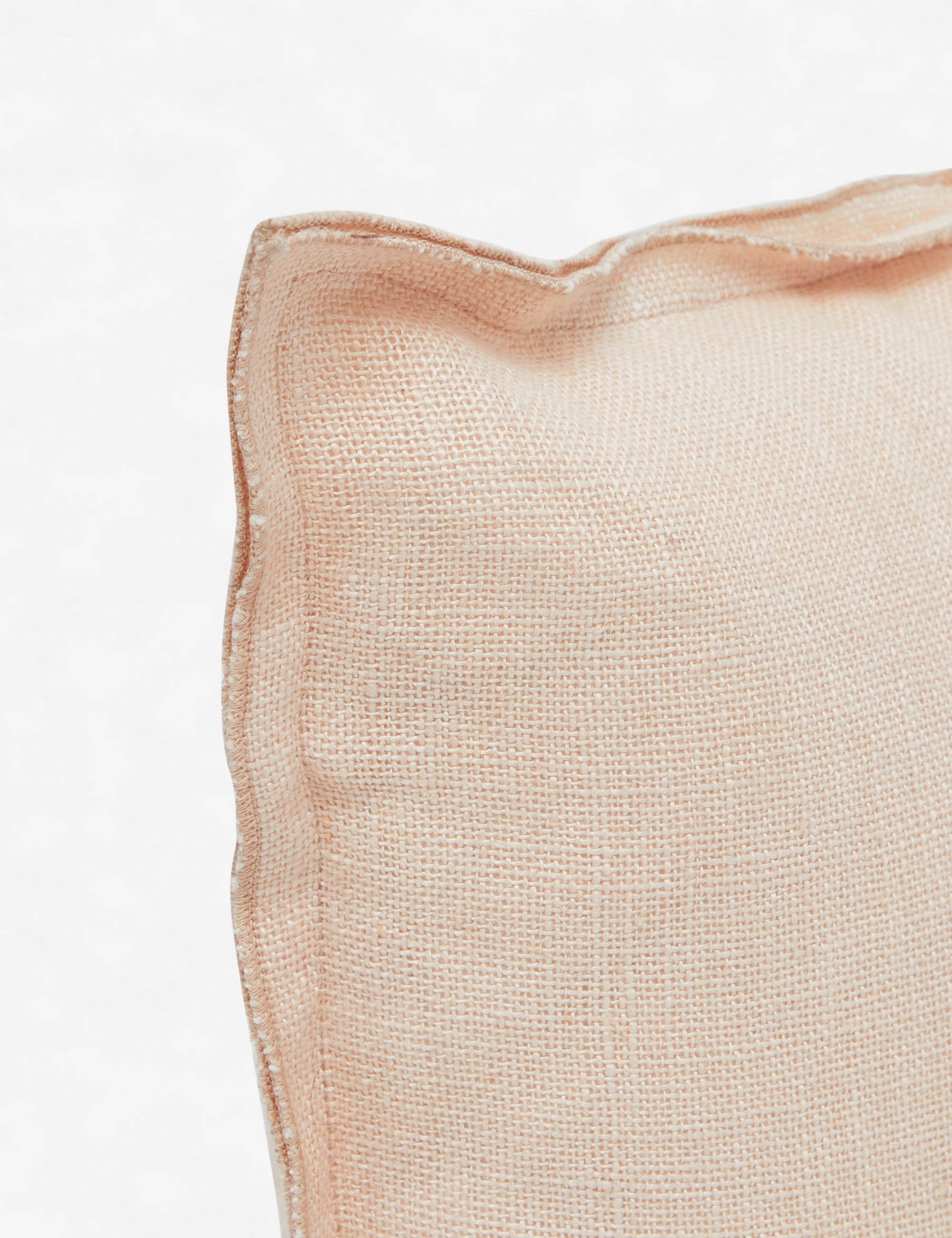 Arlo Linen Lumbar Pillow, Blush - Image 1