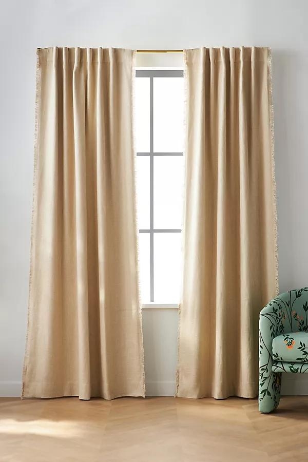 Luxe Linen Blend Woven Blackout Curtain - Image 0