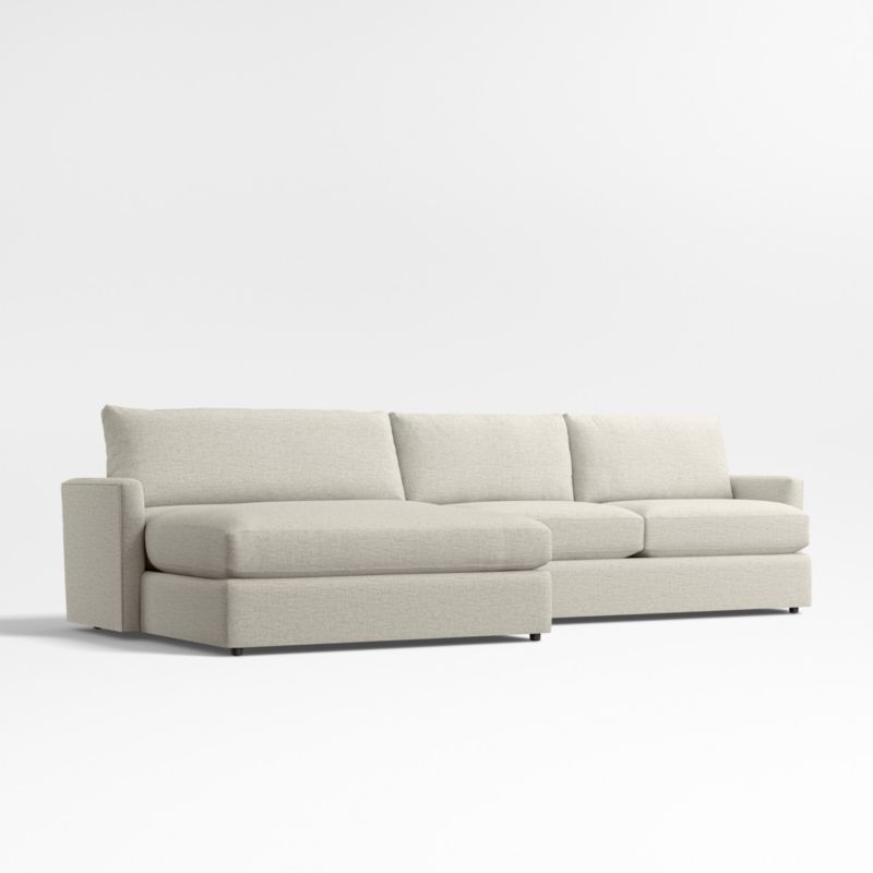 Lounge Classic 2-Piece Sectional Sofa with Double Chaise - Image 1