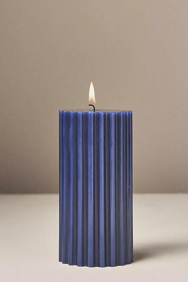 Fluted Pillar Candle - Image 0