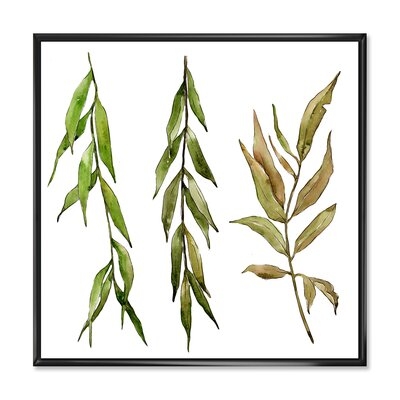 Three Willow Branches - Farmhouse Canvas Wall Art Print-FL35384 - Image 0