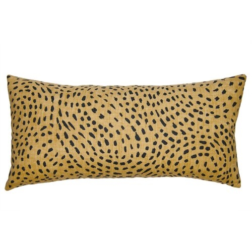 Square Feathers Kingdom Cheetah Pillow Cover & Insert - Image 0