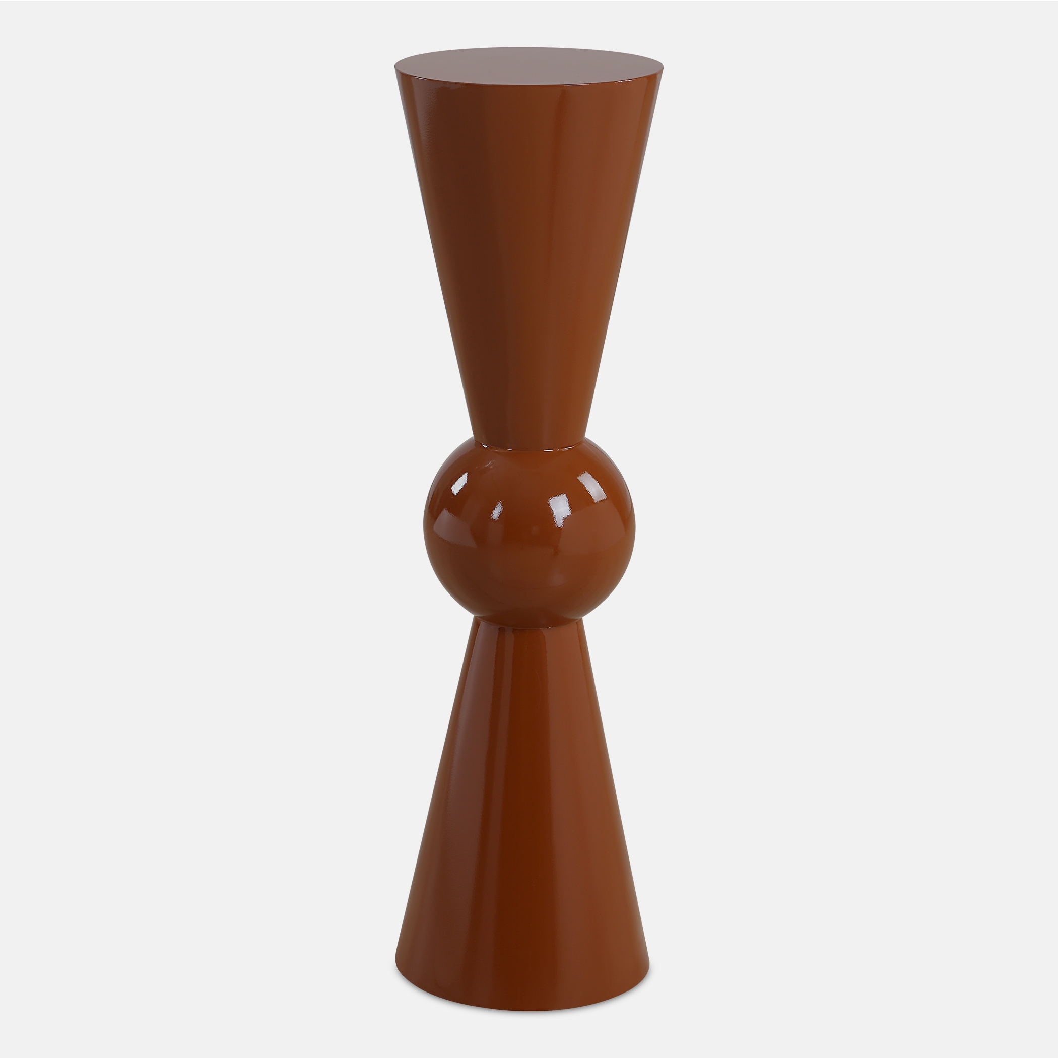 Hepler Gloss Terracotta Drink Table - Image 0