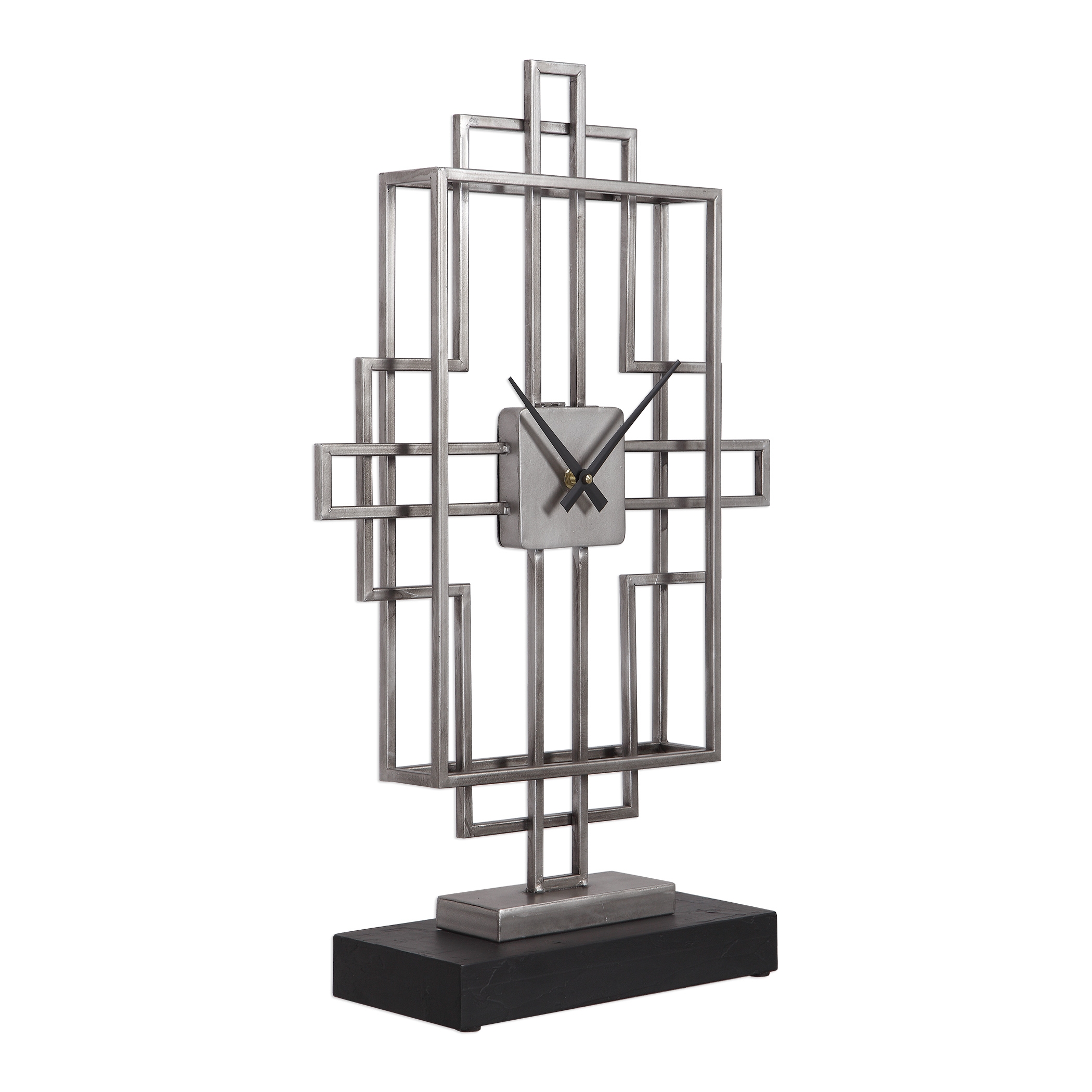 Vanini Silver Tabletop Clock - Image 4