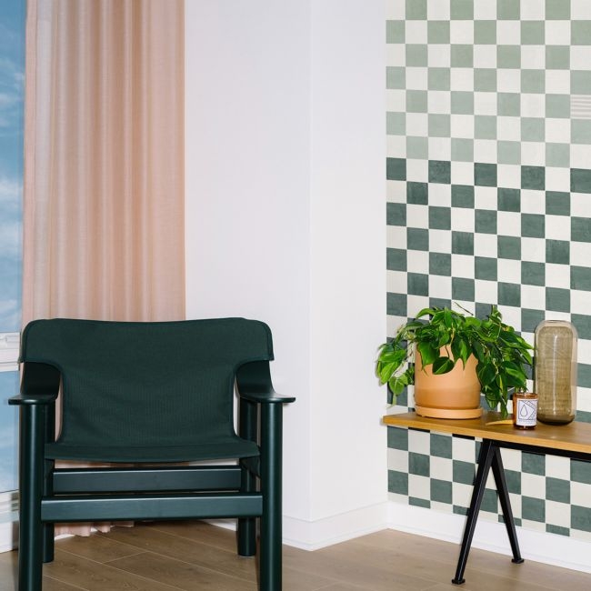 Backdrop Gambit Sage and Deep Green Wallpaper - Image 0