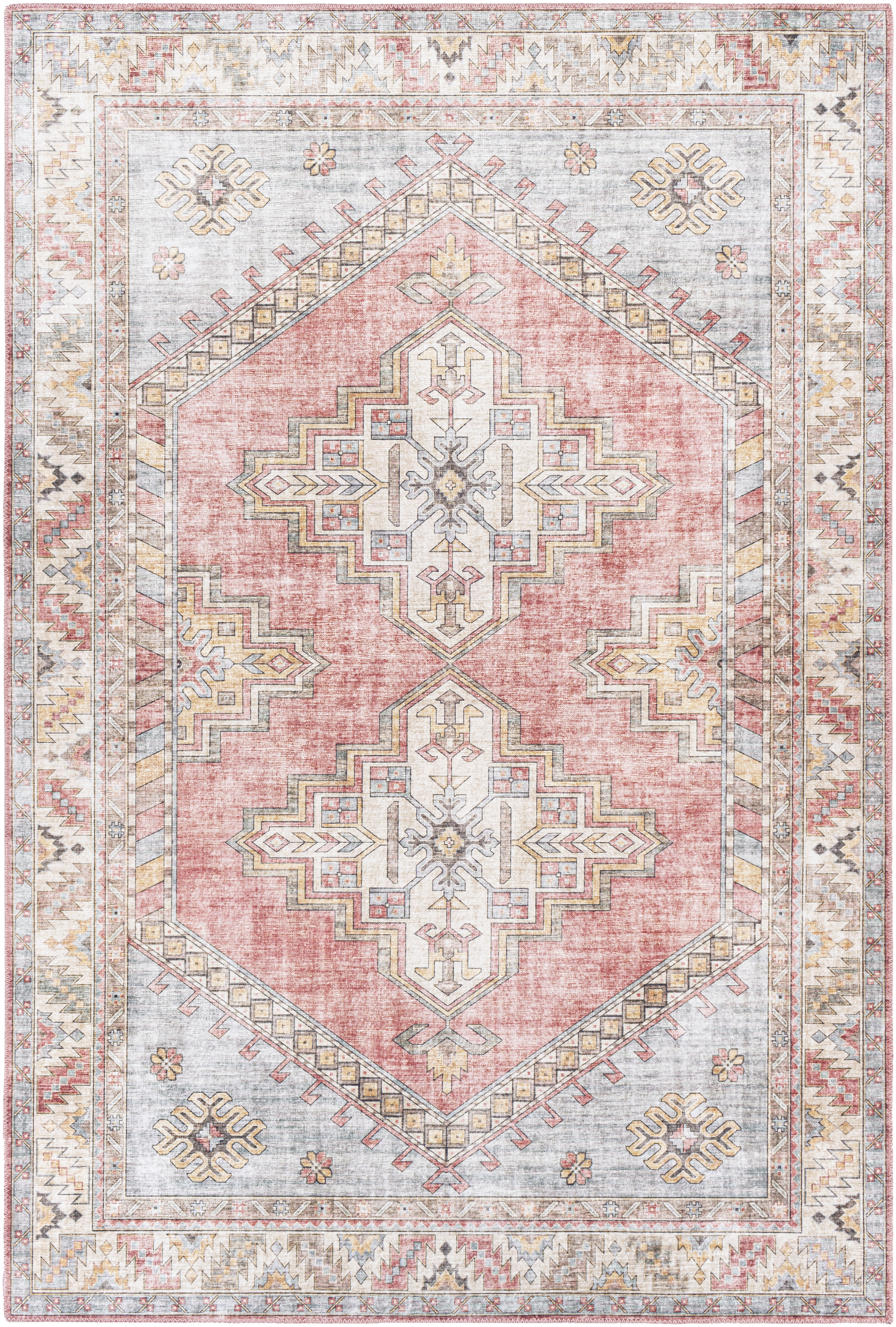 Iris Beige Indoor 8'10" x 12' Machine Woven Rug - Image 0