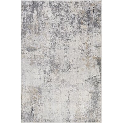 Badillo Abstract Charcoal/Light Gray Area Rug - Image 0
