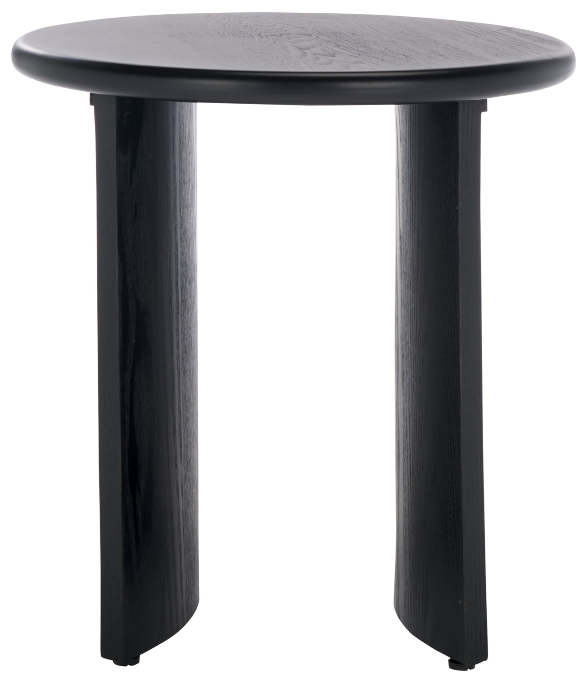 Alanka Round End Table - Black - Safavieh - Image 0