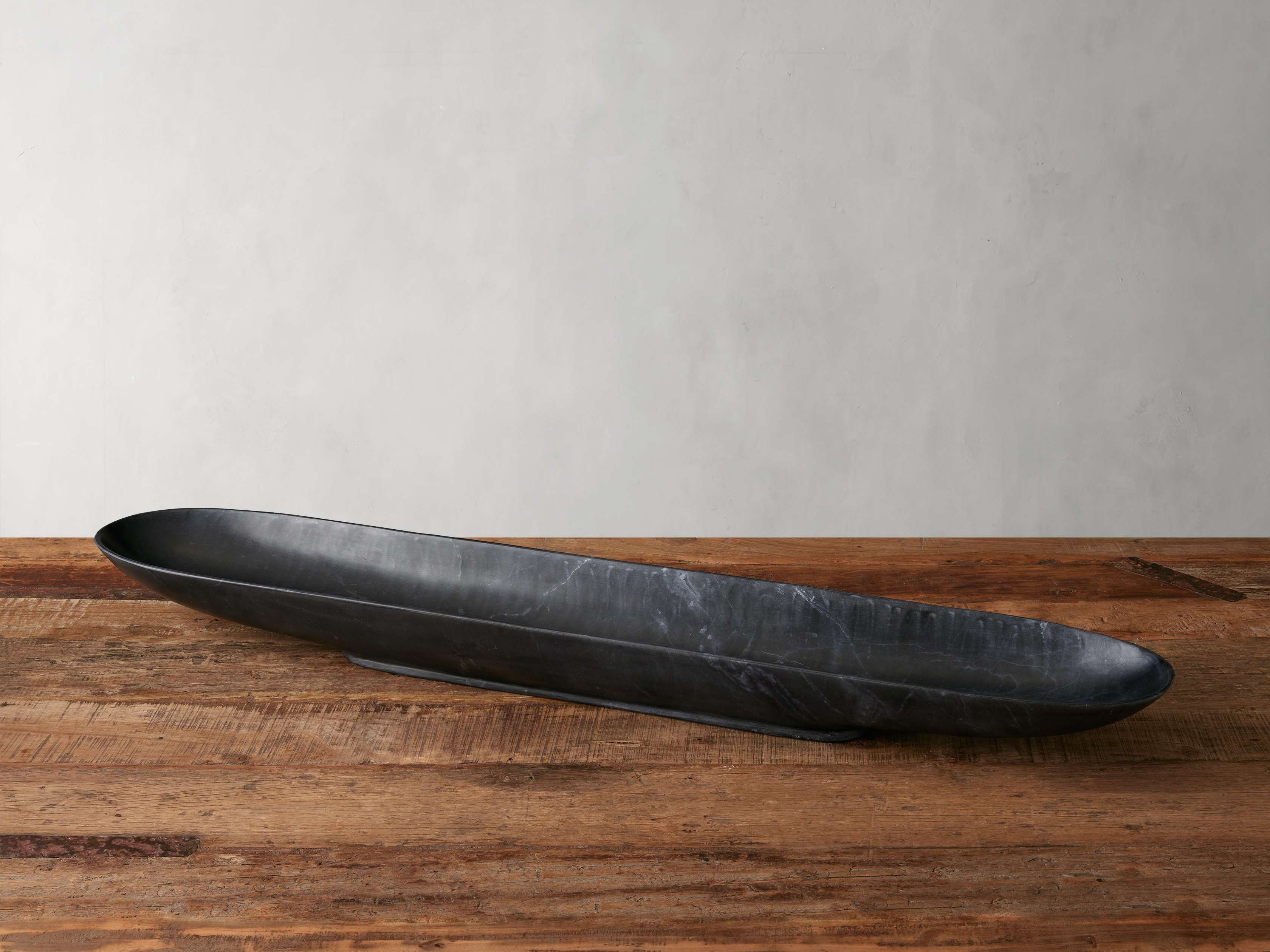 Omo Oval Bowl Marble in Black - Image 0