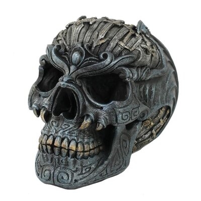 Ridgemark Sword Skull Resin Home Décor Sculpture - Image 0