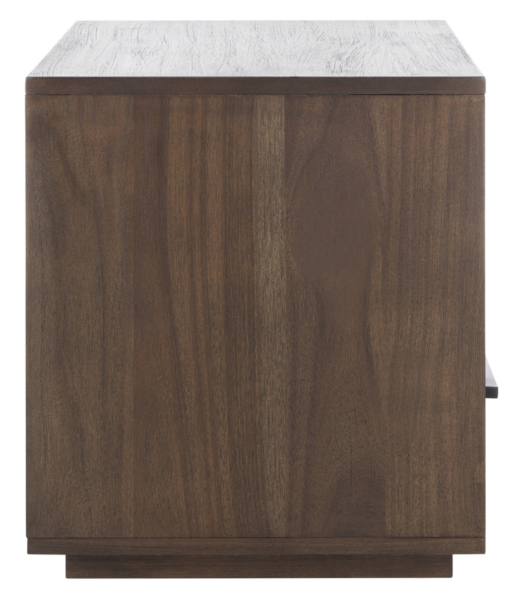 Poesy 1 Drawer Nightstand - Dark Chocolate - Image 4