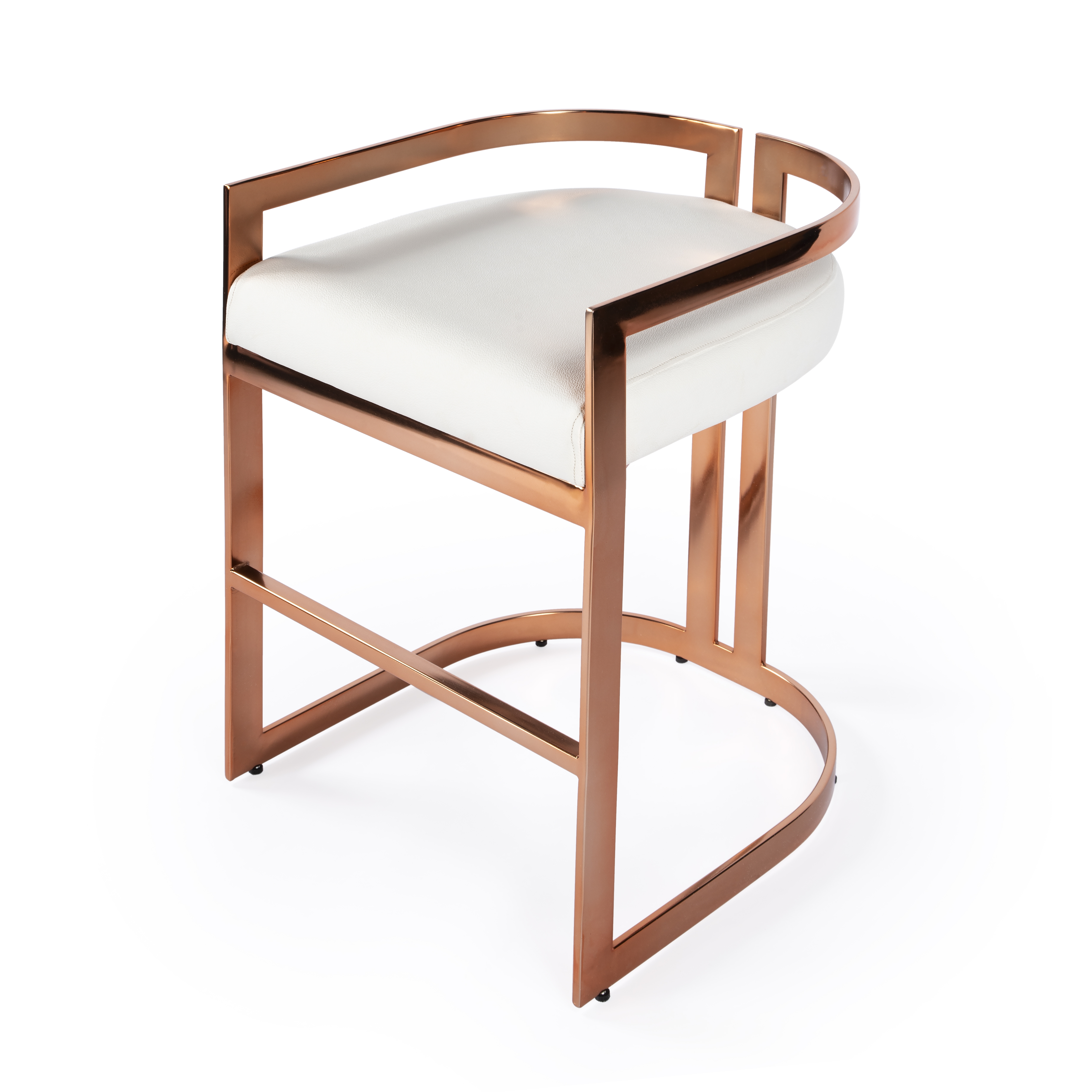 Clarence Rose Gold Counter Stool - Image 2