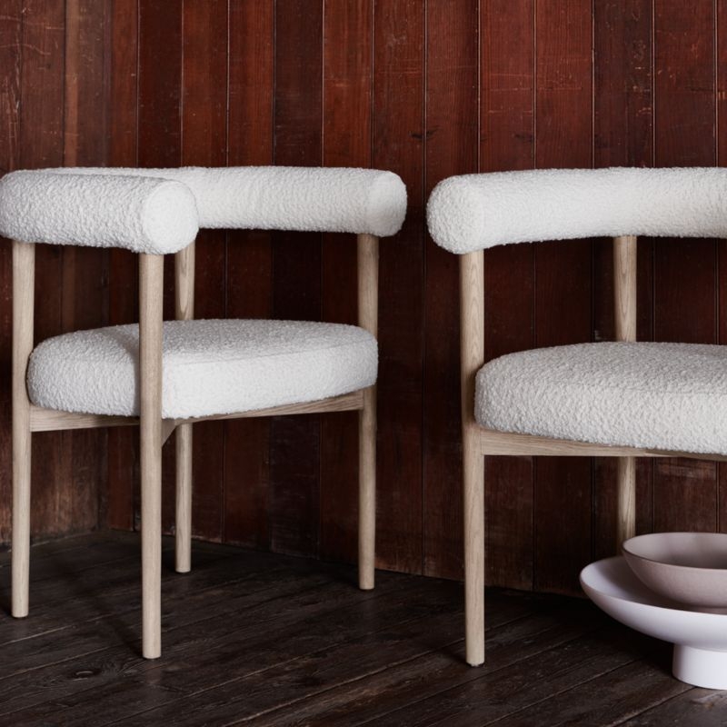 Mazz Boucle Dining Chair by Leanne Ford - Image 1