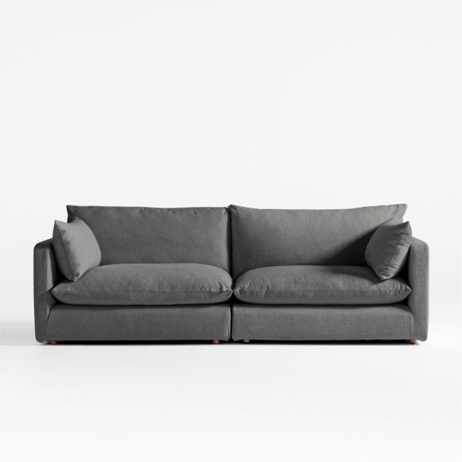 Unwind Modular 2-Piece Slipcovered Sectional Sofa - Image 0