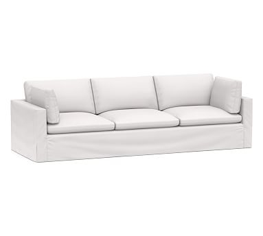 Bolinas Grand Sofa Slipcover, Twill White - Image 0