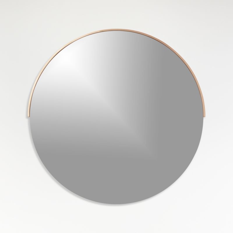 Gerald Large Round Rose Gold Wall Mirror - Image 3