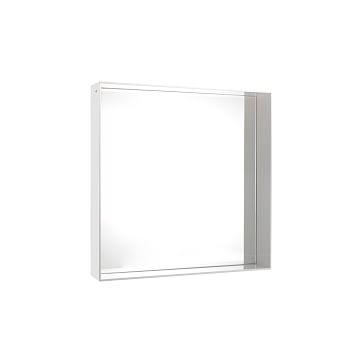 Kartell Only Me Square Mirror, Transparent, Glossy White - Image 0