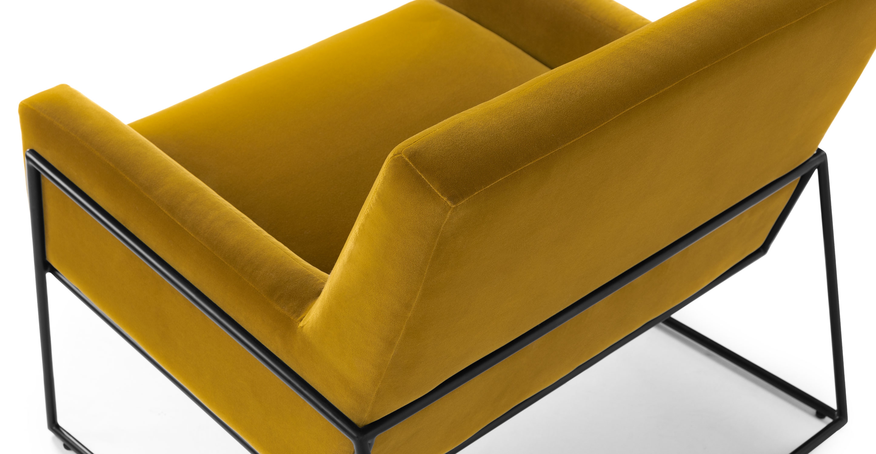 Regis Yarrow Gold Lounge Chair - Image 6