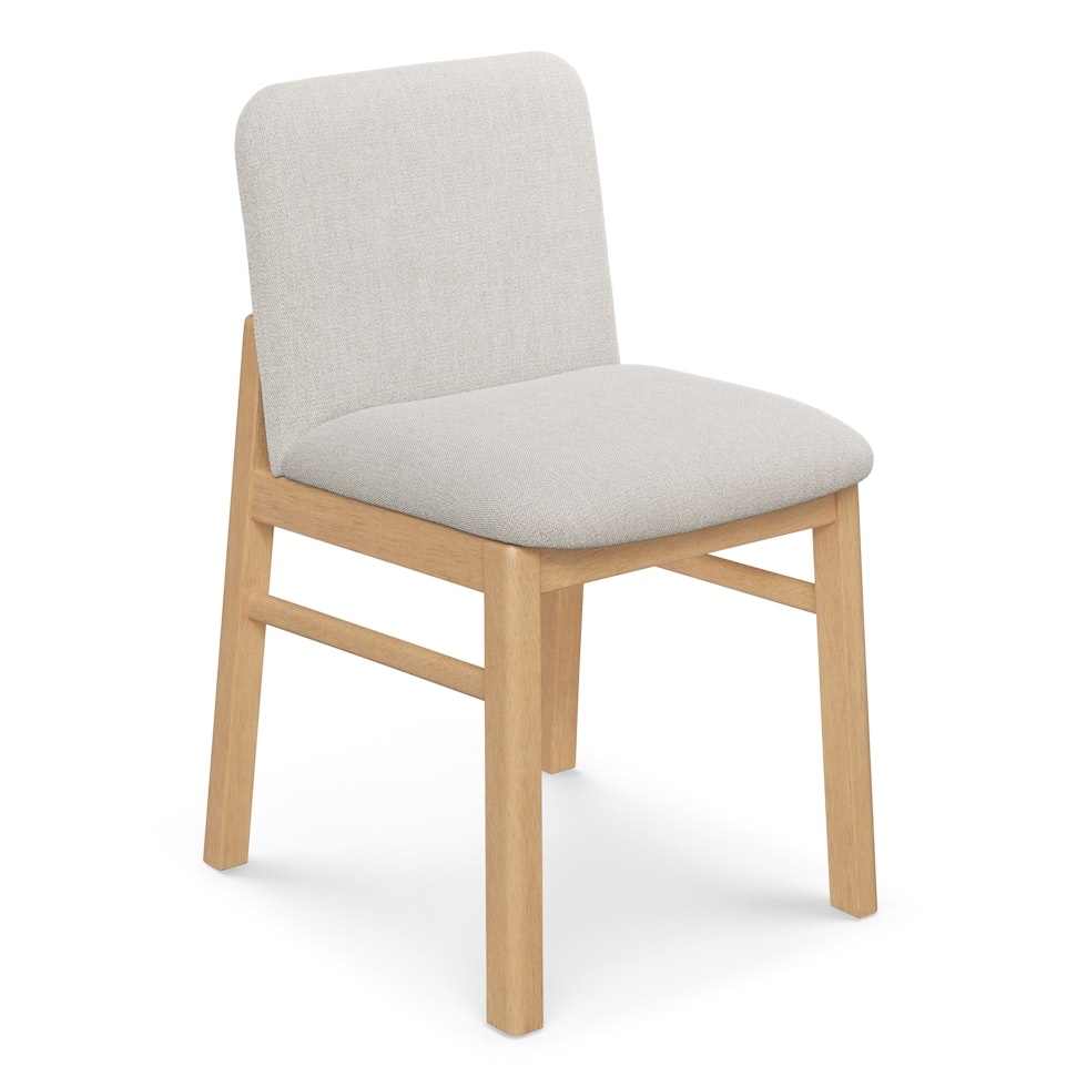 Mikkel Dining Chair - White Oak and Santolina Gray - Image 0